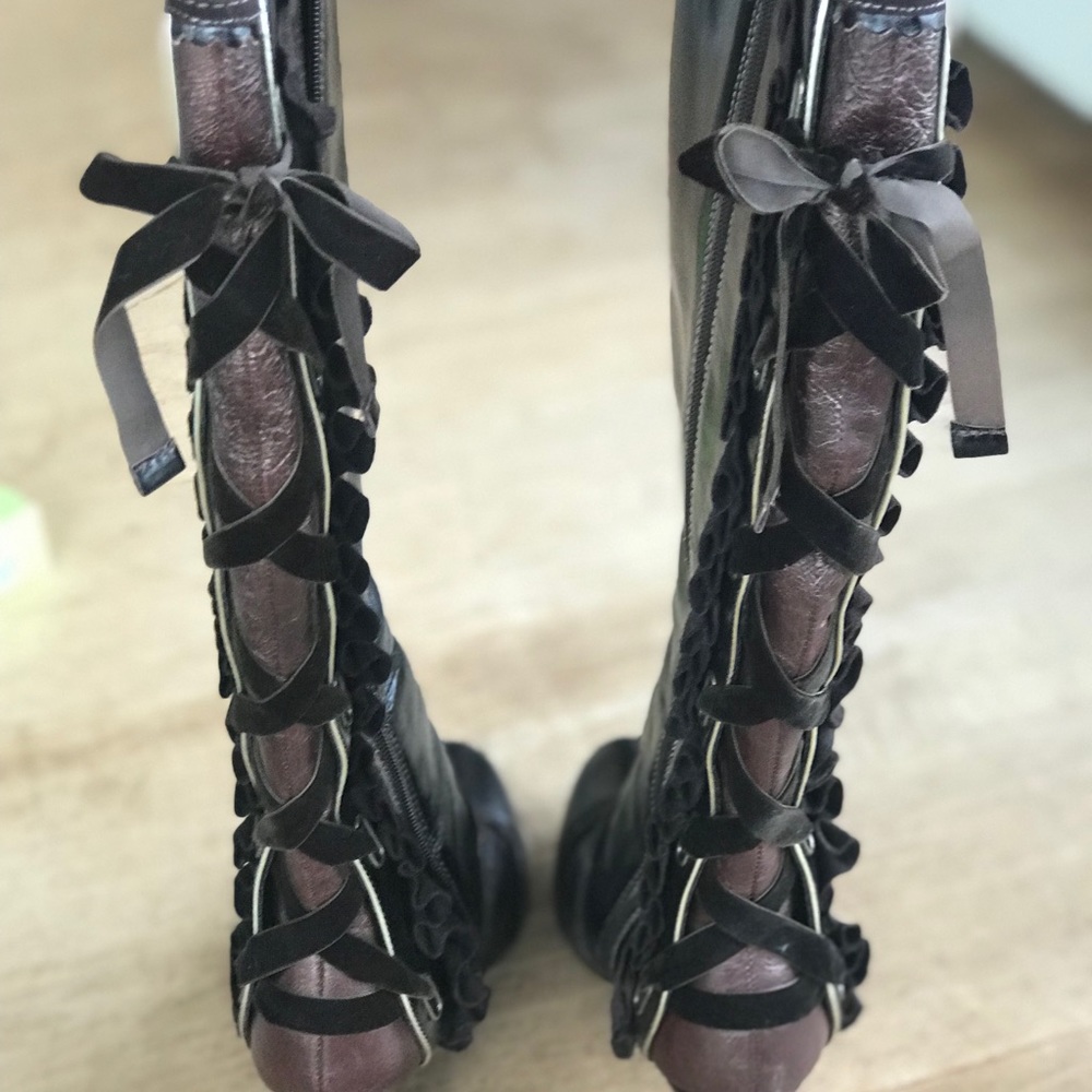 Bobbi Blu tall boots brown leather